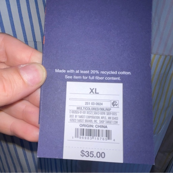 Rowing Blazers X Target men’s seersucker button down shirt XL - Picture 6 of 12